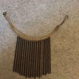 Black and gold necklace.